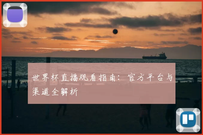世界杯直播观看指南:官方平台与渠道全解析