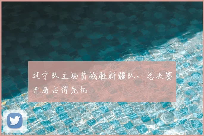 辽宁队主场首战胜新疆队,总决赛开局占得先机